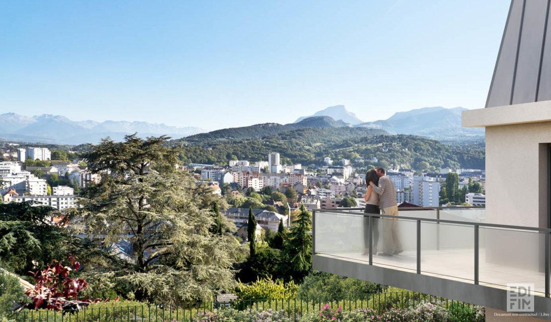 Chambéry depuis la Résidence CONFIDENTIEL | EDIFIM