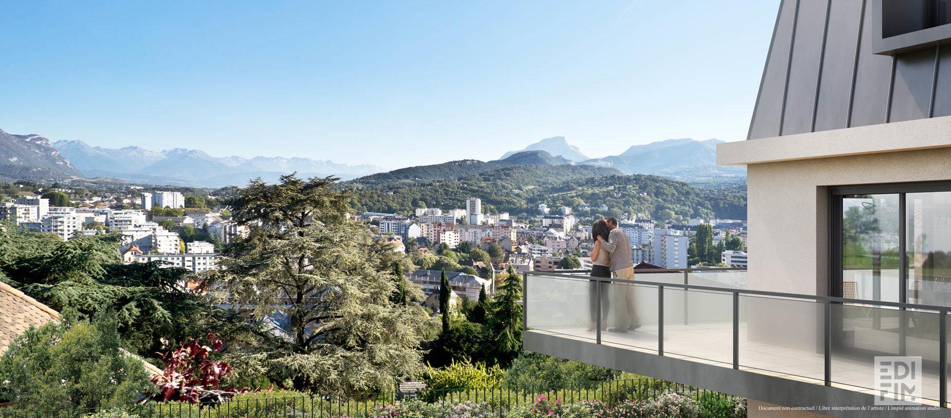 Chambéry depuis la Résidence CONFIDENTIEL | EDIFIM