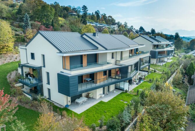 Les deux bâtiments de la résidence 71 PARK à Aix-les-Bains.