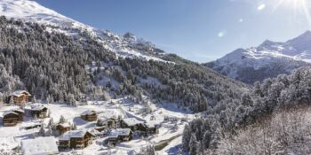 Paysage enneigé de Méribel.