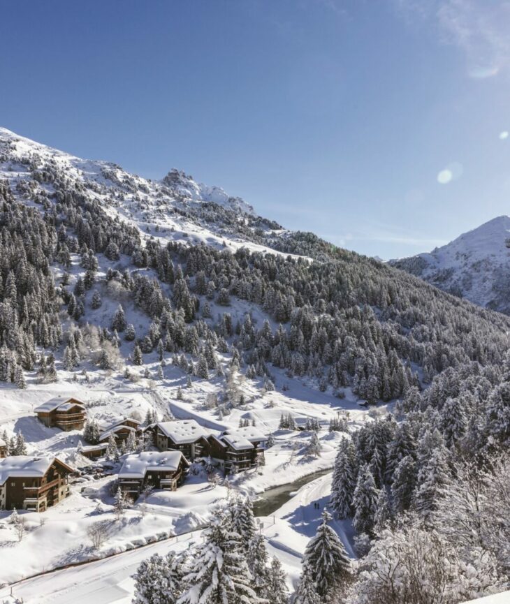 Paysage enneigé de Méribel.