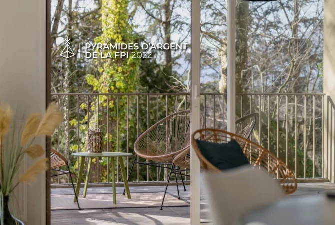 Intérieur d'un appartement dans la résidence CLOS GARDEN à Claix.