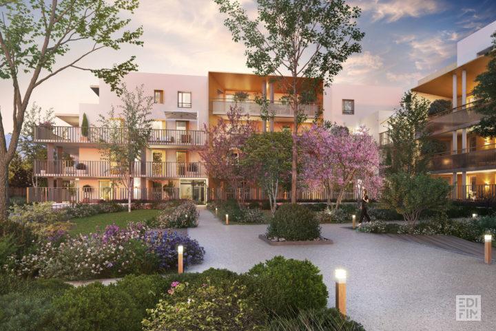 Perspective extérieure résidence TRIPTIK à Pontcharra