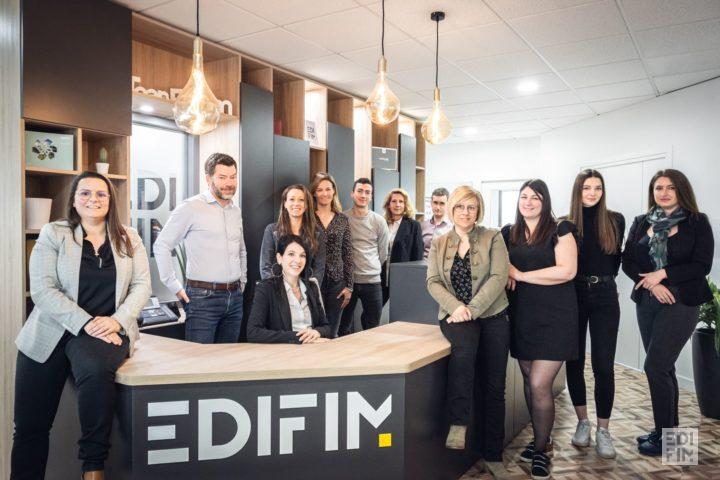 Photo d'équipe de l'agence EDIFIM Grenoble