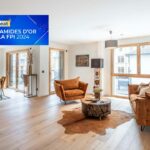 La pièce de vie de l'appartement 4 pièces de la résidence OPUS à Annecy.