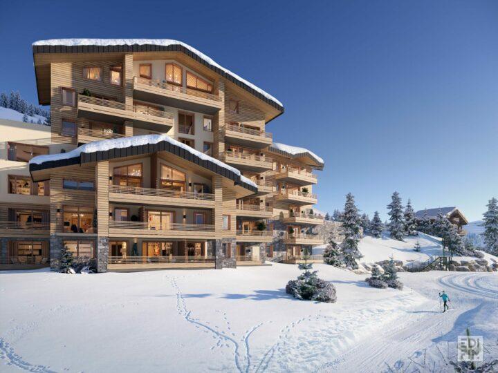 Perspective de la résidence LES CHALETS DE KIORA à Notre-Dame-de-Bellecombe