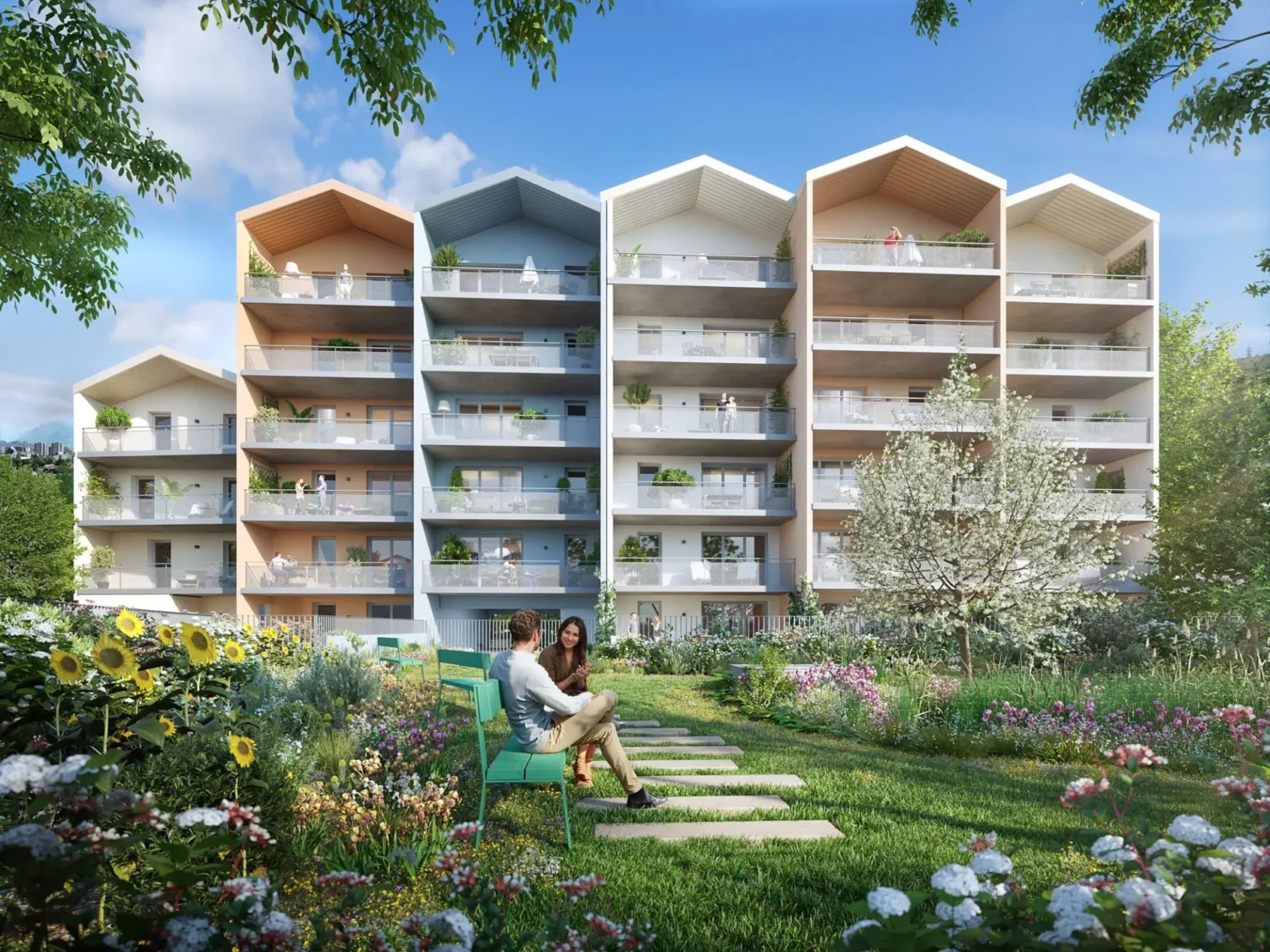 Perspective de la résidence LE VAN GOGH à Le Pont-de-Claix.