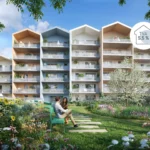 Perspective extérieure de la résidence LE VAN GOGH à Pont-de-Claix.