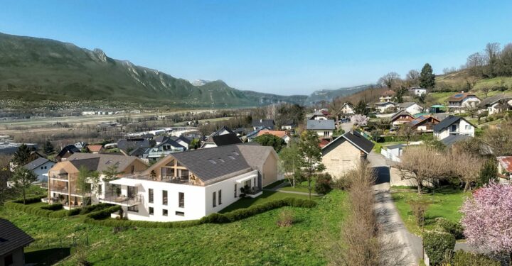 Vue aérienne de la résidence GRAND'R à Voglans.