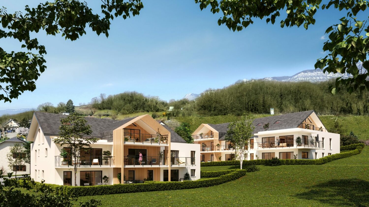 Perspective de la résidence GRAND'R à Voglans.