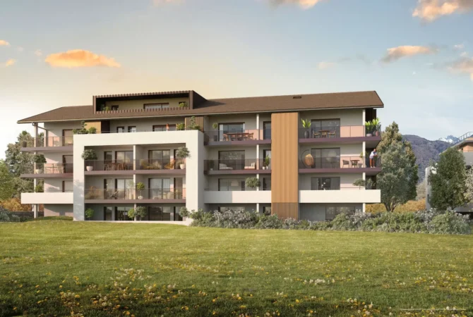 Perspective de la résidence LISEA à La Roche-sur-Foron.