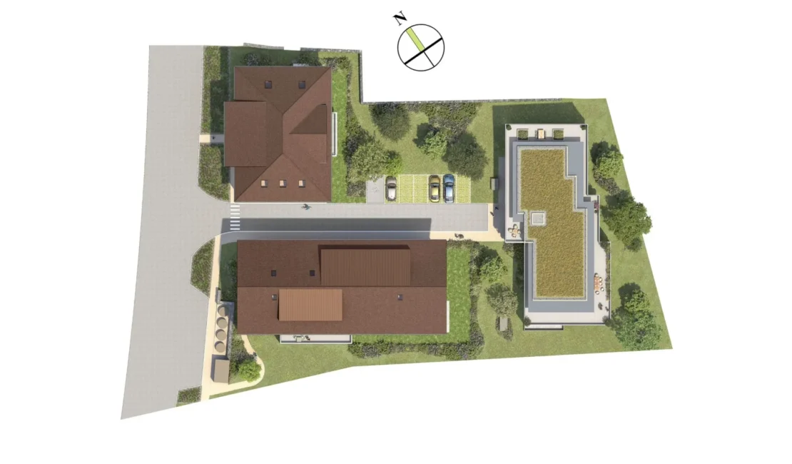 Plan masse de la résidence LISEA à La Roche-sur-Foron.