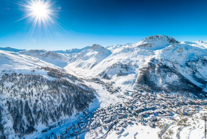 La station de Val-d'Isère en Savoie.