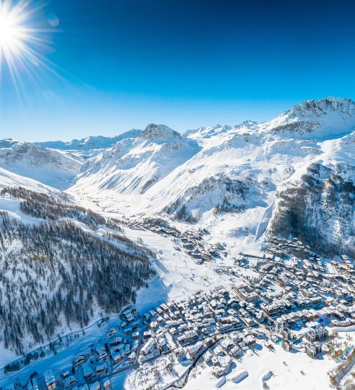 La station de Val-d'Isère en Savoie.